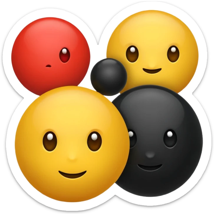 Make a flat color, red yellow and black. Just With The Colors, I, Give vIt To You And The Sammi order. sticker