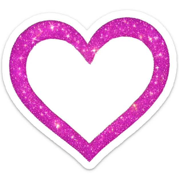 Heart sparkle  sticker