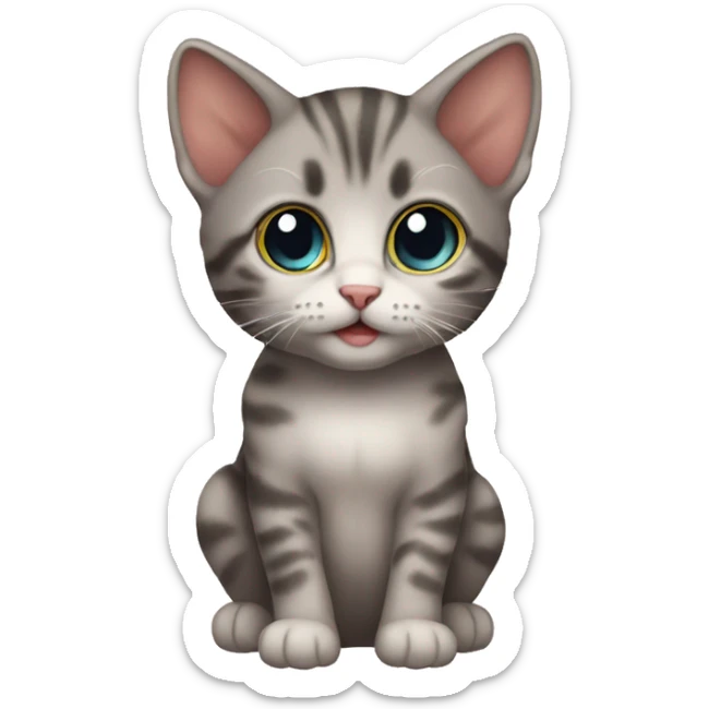 Baby cat sticker