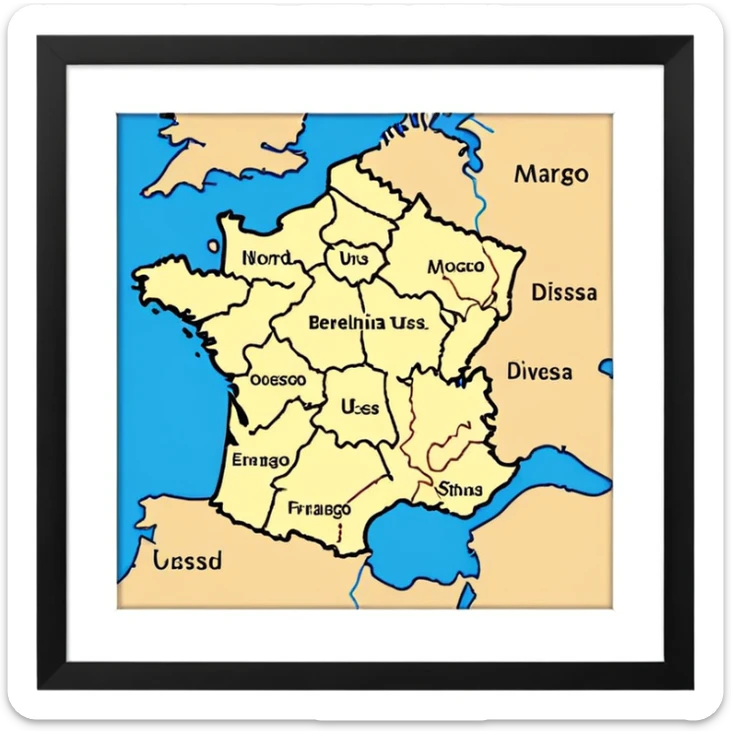 Germania divisa in US sud-ovest (Monaco, Francoforte), UK nord-ovest (Amburgo, Colonia), URSS est (Berlino Est, Dresda), France sud-ovest (Stoccarda, Friburgo) sticker