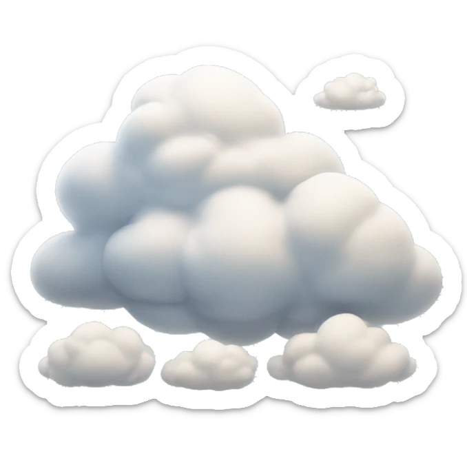 Clouds sticker