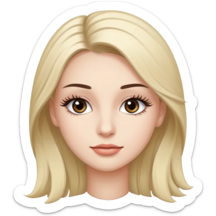 a very beautiful person with a lot of details 3/4 view sticker