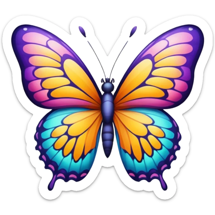 borboleta sticker