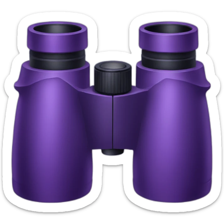 purple binoculars sticker