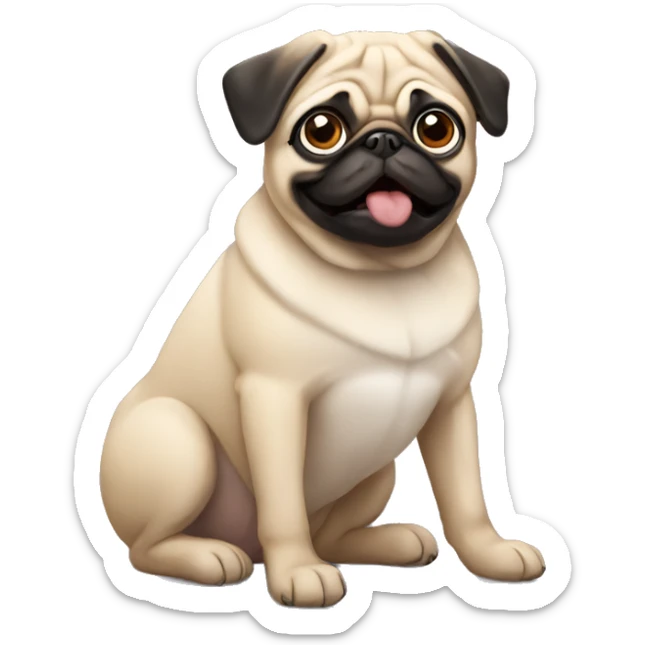 Pug sticker