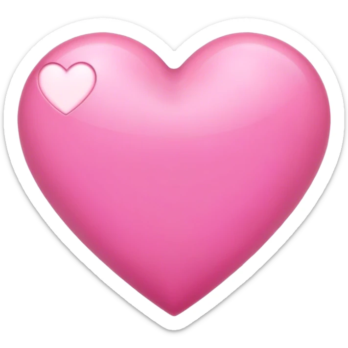 Pink heart sticker