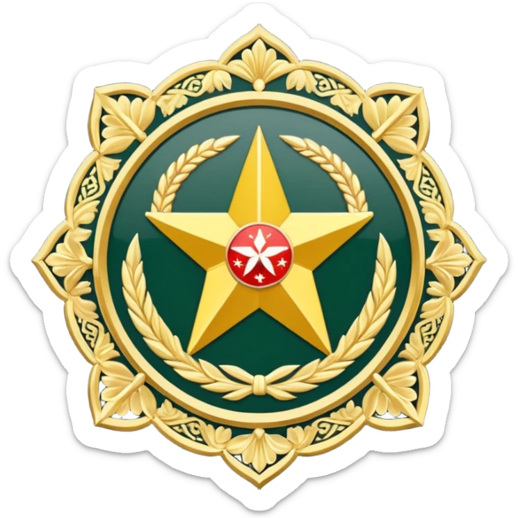 Emblem of the Islamic Revolutionary Guard Corps, an Iranian military institution sticker