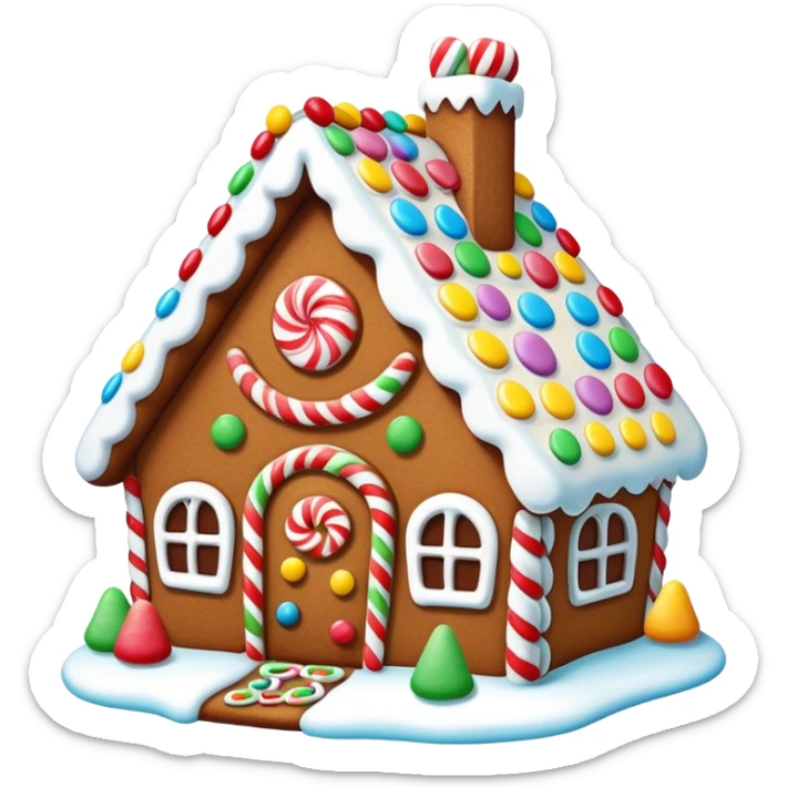 Gingerbread house sticker