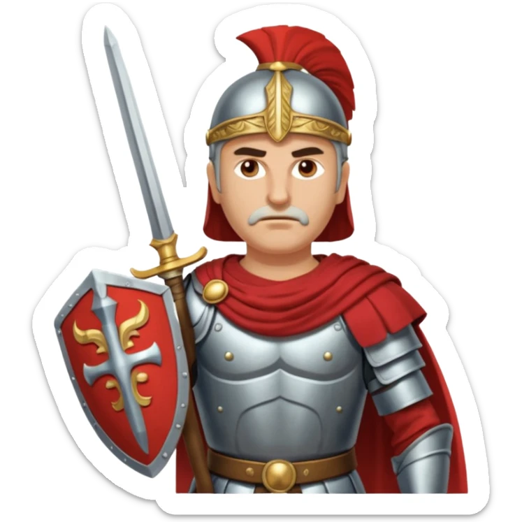 Famoso general cartagines de alto rango de la época púnica, estratega militar muy importante foto del cuerpo entero sticker