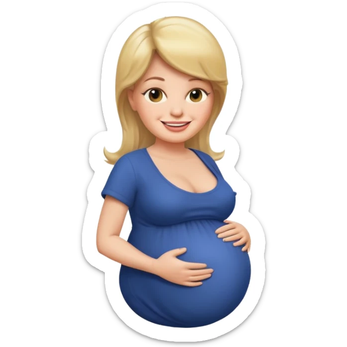 Pregnant donald trump sticker