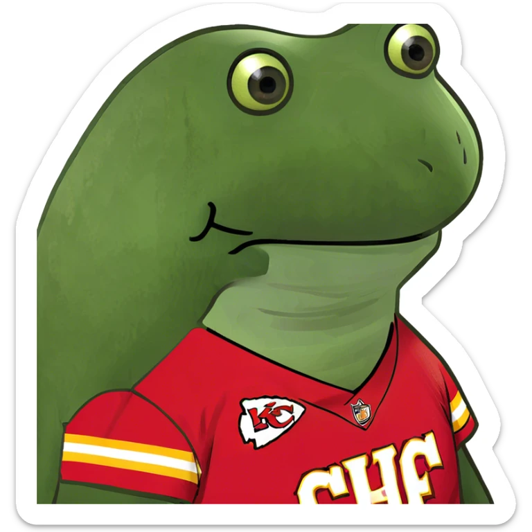 Kansas City chiefs losing in the nfl superbowl against the Philadelphia eagles  sticker