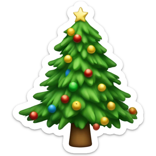 Christmas tree sticker