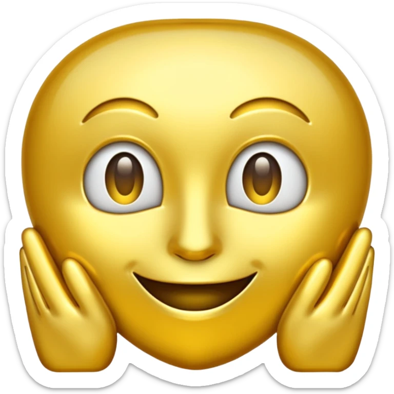 create a golden gold emoji  the most attractive any one or all of them ill choose it should be fully golden sticker