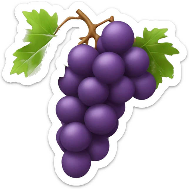 3D Grapes emoji  sticker