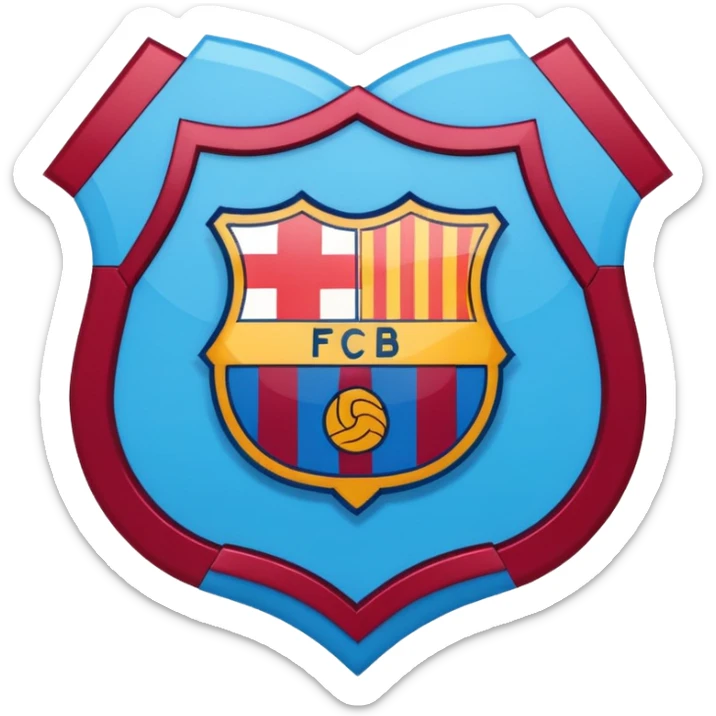 generate Barcelona logo  sticker