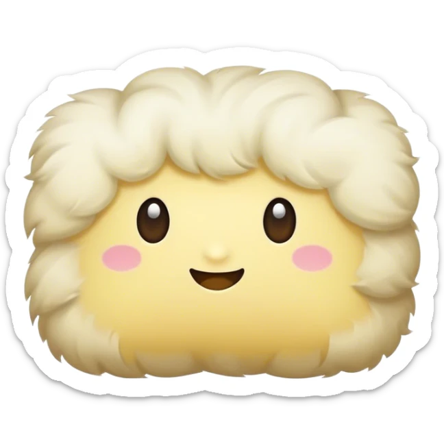 Sleepy pillow sticker