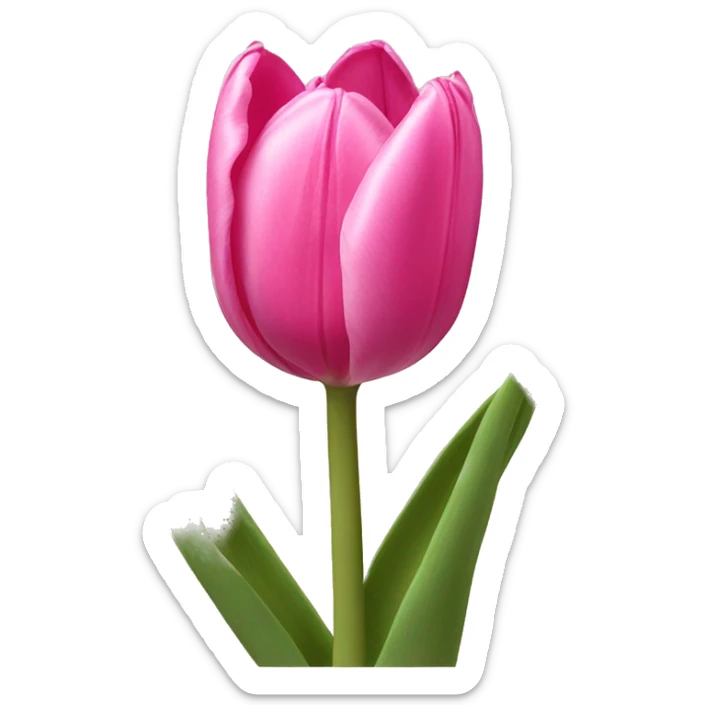 Pink tulips sticker