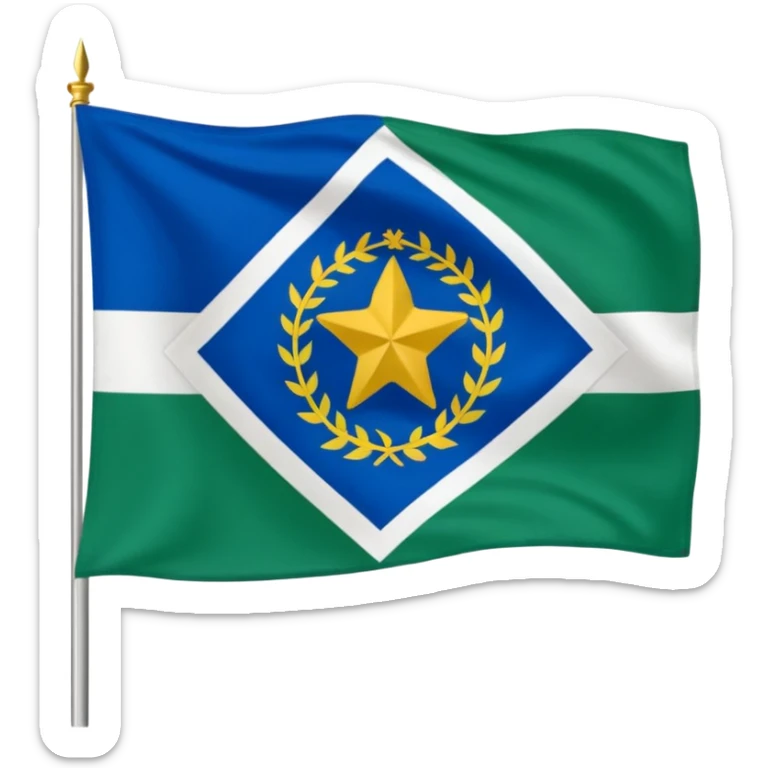 Crie um emoji da bandeira do estado do Paraná que fica no Pais Brasil sticker