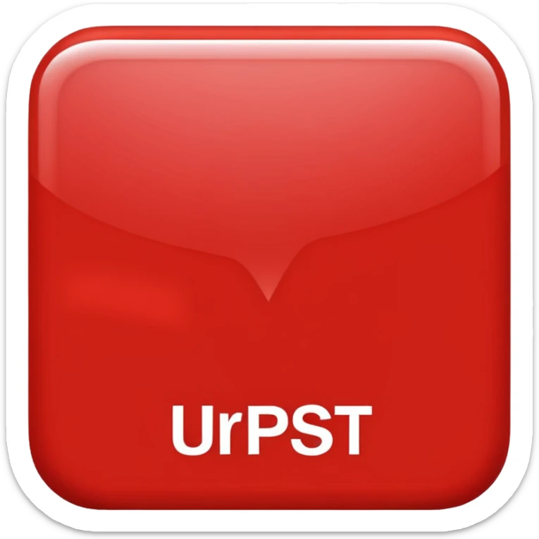 a red square with the words "ur pist" in the middle of the square sticker