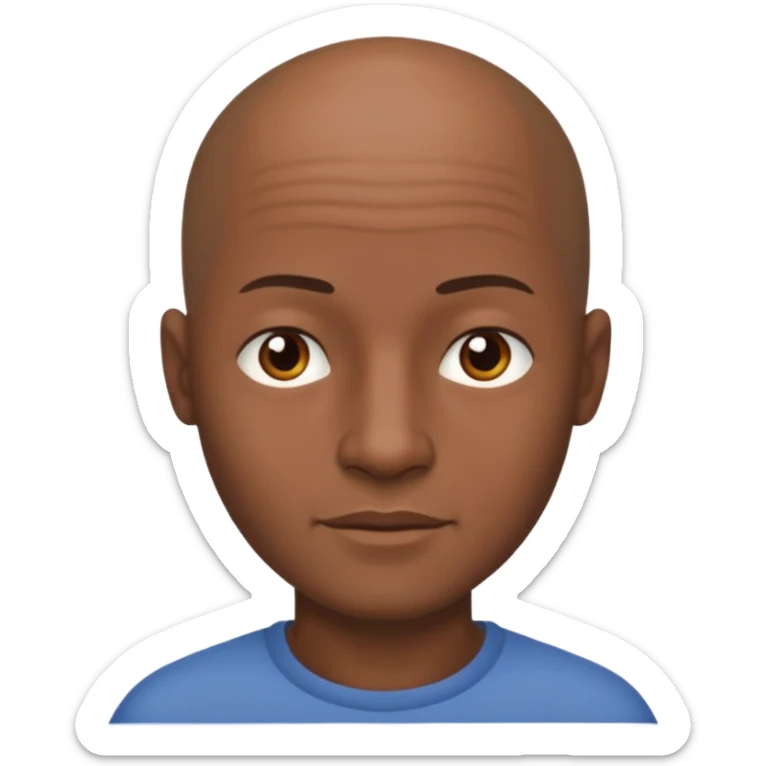 One woman medium length blond highlights hair
One man medium dark skin no hair sticker