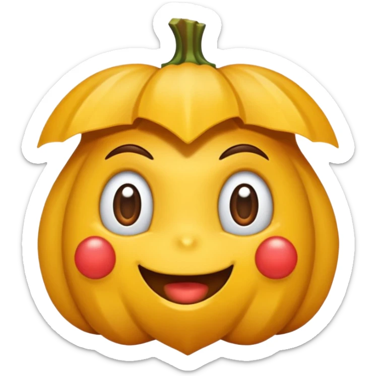 hnědý kůň s flekama na zádi s bílou hlavou a jedno oko má modré a druhé hnědé  sticker