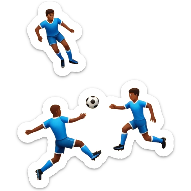 A mini-football match in an indoor sports hall with wooden flooring and clear field markings. The scene shows a vibrant game in action, with players positioned on the court, the goalposts visible, and the atmosphere filled with energy and focus. sticker