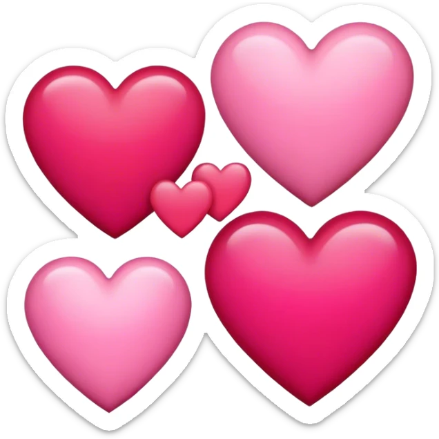 Hearts sticker
