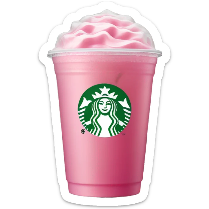 Starbucks pink drink sticker