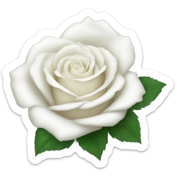 white rose sticker
