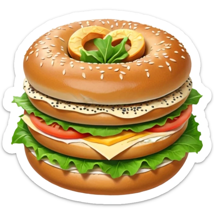 no no i want the Bagel Sandwich in 5–20° gentle bird’s-eye angle

with bun abit on side not on top  sticker