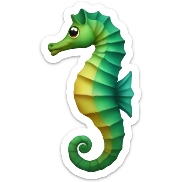 Sea horse sticker