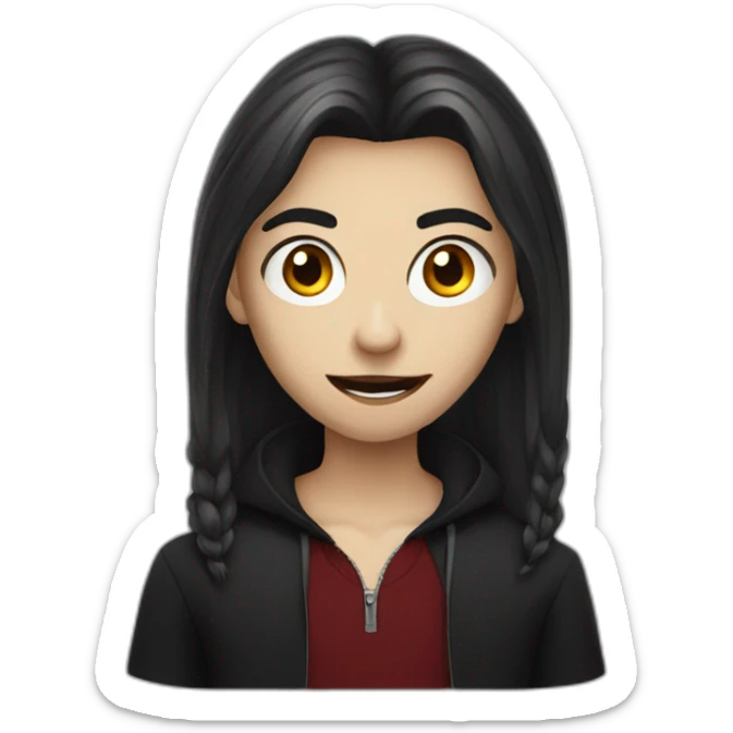 vampire teenager sticker