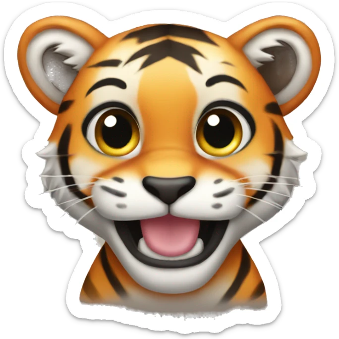 Cute tiger  sticker