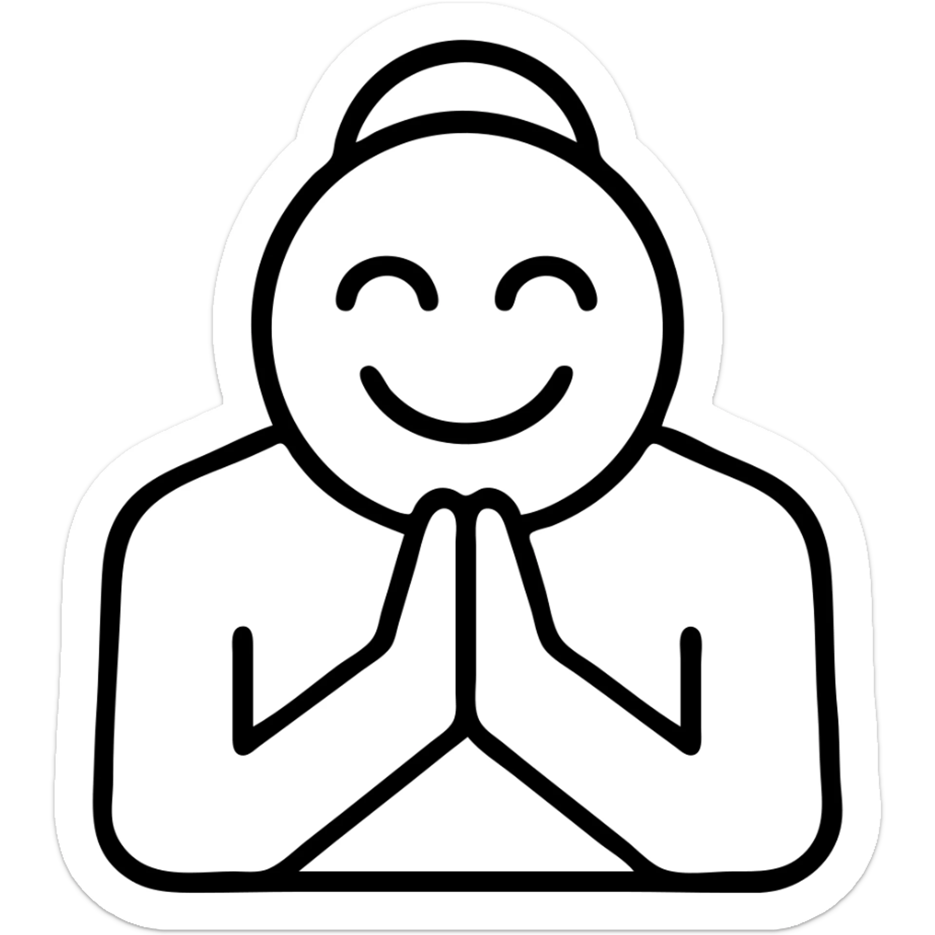 Add Keanu Reeves in the background, keeping the Uber thank you emoji as the main focus, in a modern outlined icon style with transparent background. sticker