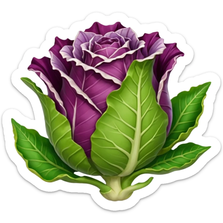 mi serve uno stile più cartoon e senza persona, il radicchio deve diventare animato  sticker