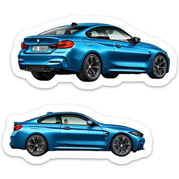 2020 BMW M430i G22 in arctic racing blue colour with the numberplate ‘CRYPTK’ sticker