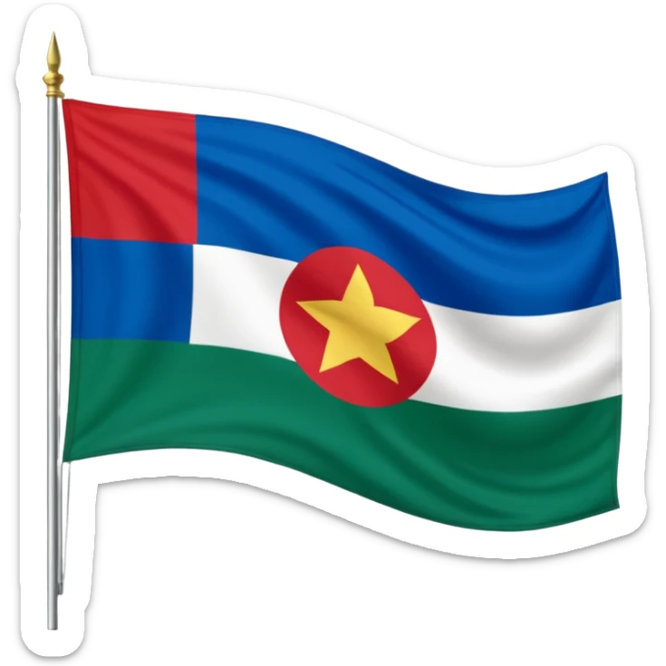 Crie um emoji da bandeira do estado do Paraná que fica no Pais Brasil sticker