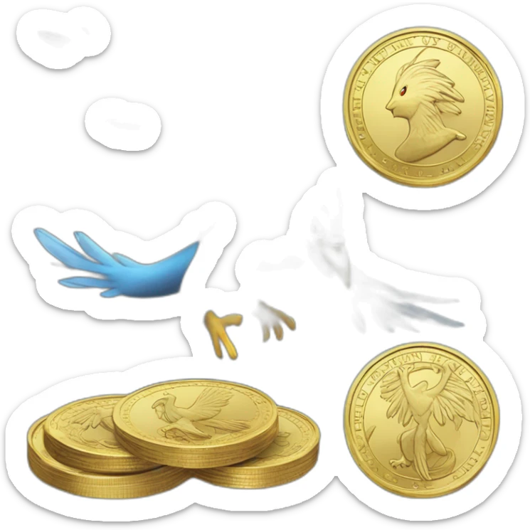 pokemon articuno money puregold coin pokecoin pokedollar dollar sticker