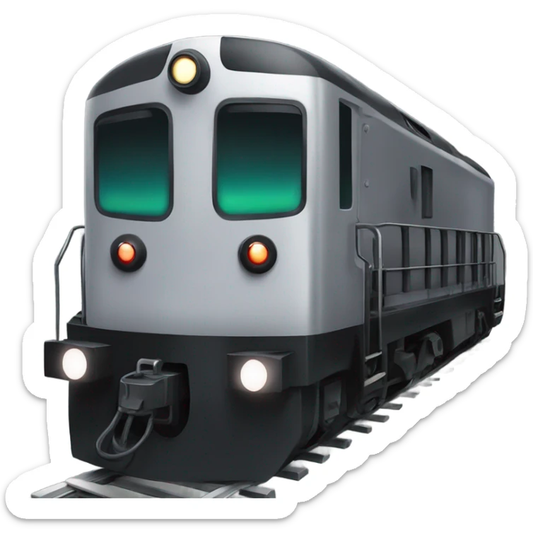 A electric locomotive (With little shiny black Kirby eyes) sticker