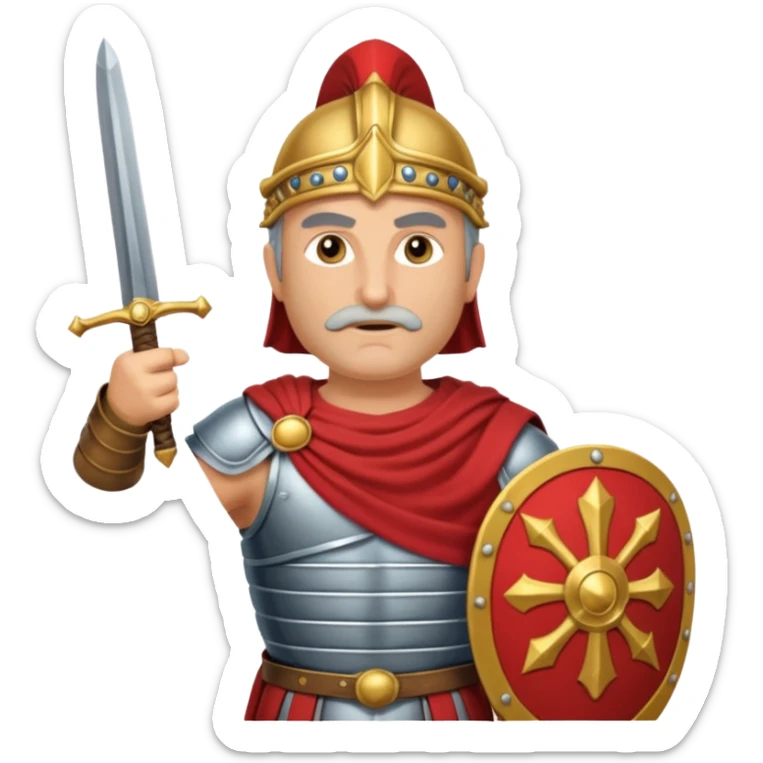 Famoso general cartagines de alto rango de la época púnica, estratega militar muy importante foto del cuerpo entero sticker