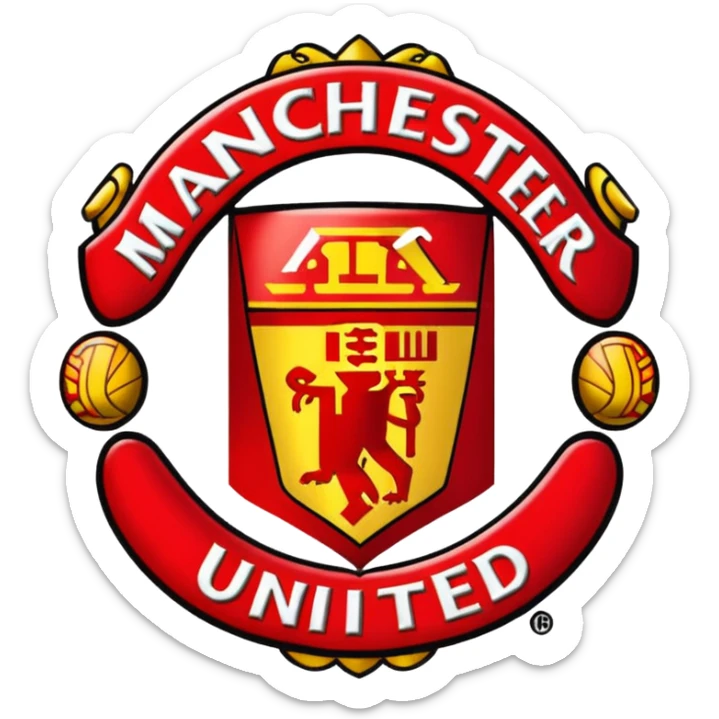 Create the emoji of Manchester united logo as emoji format for TikTok username sticker