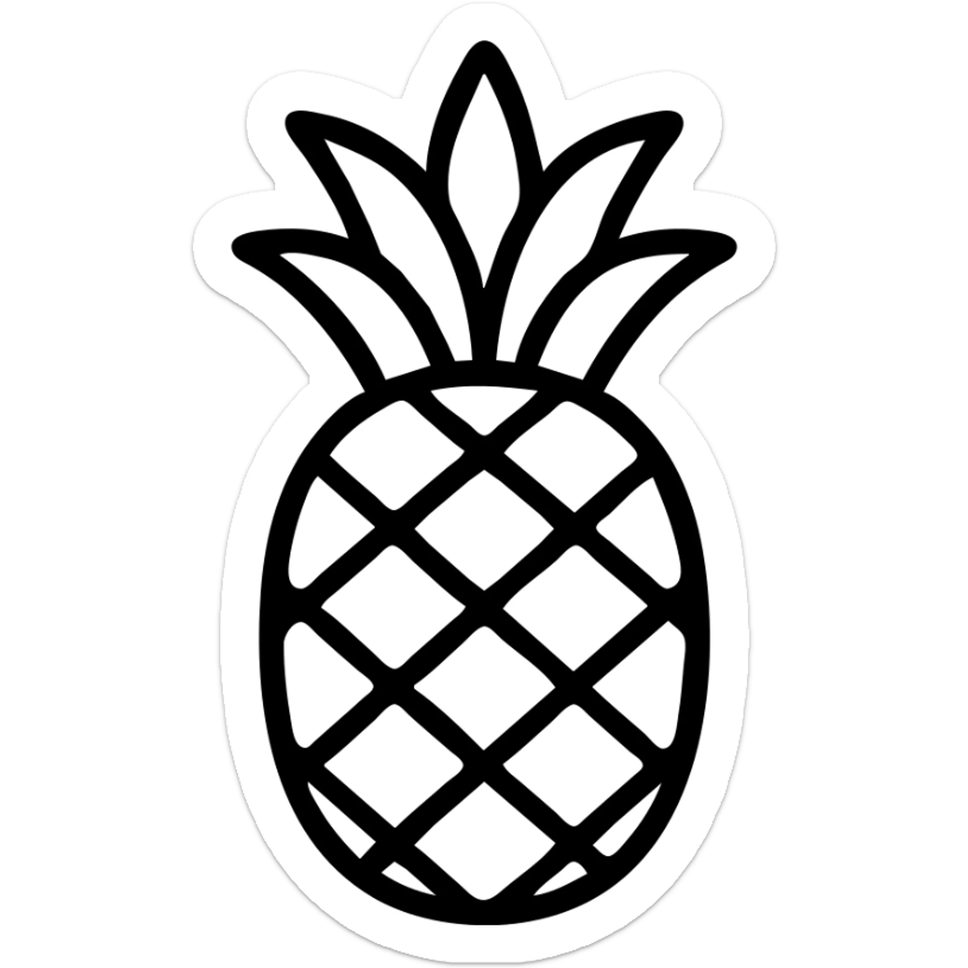 pineapple icon sticker