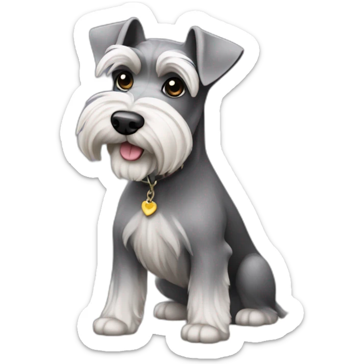 miniature schnauzer sticker