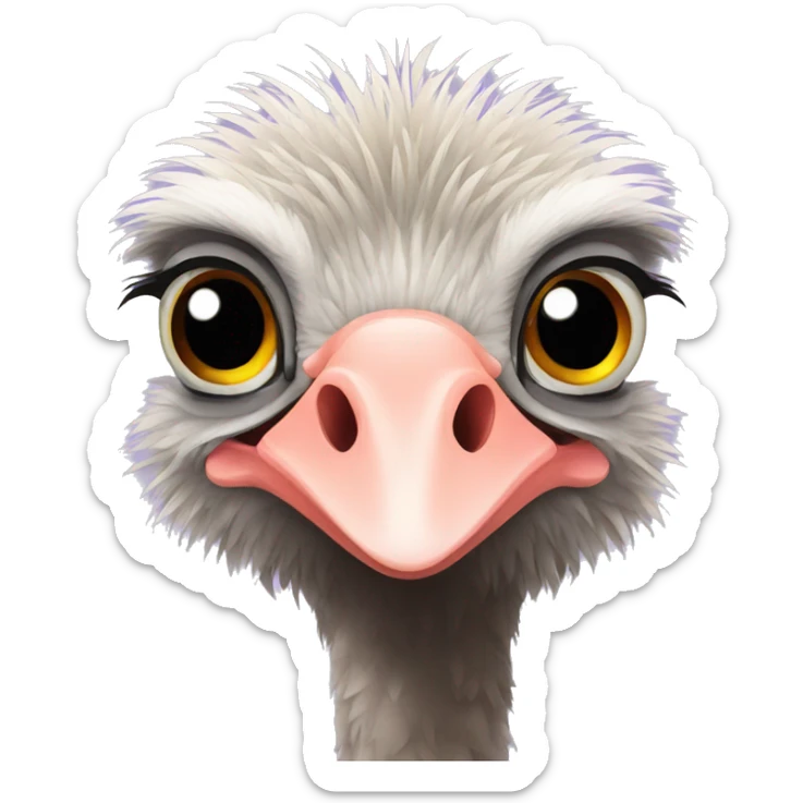 ostrich sticker
