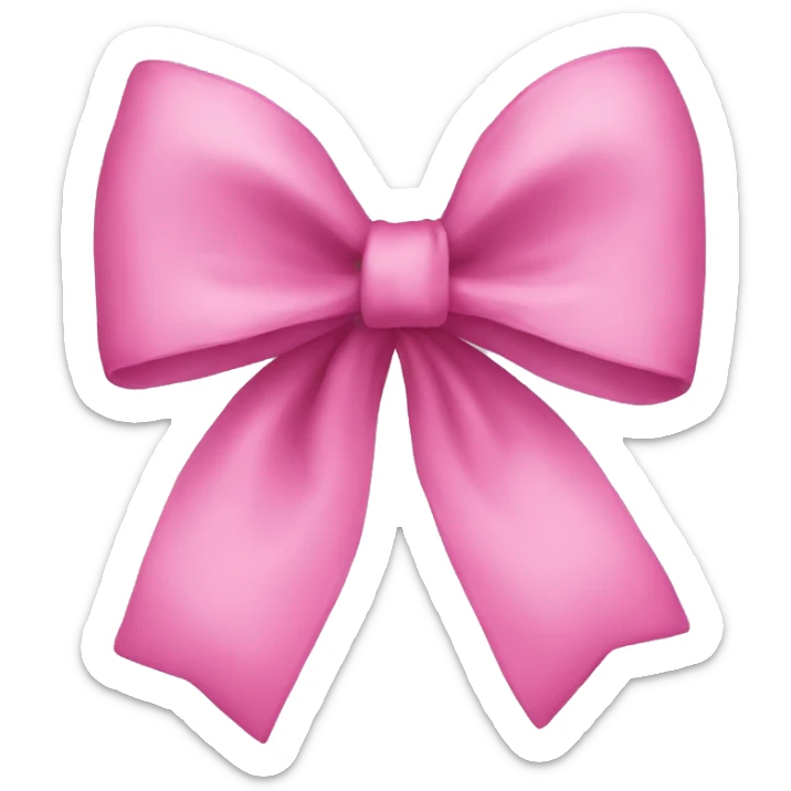 Pink bow sticker