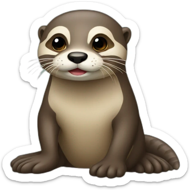 Loutre sticker
