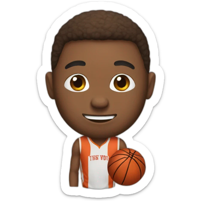 Basketball sticker