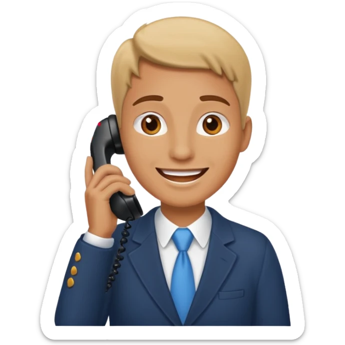 PERSONA HABLANDO POR TELEFONO sticker