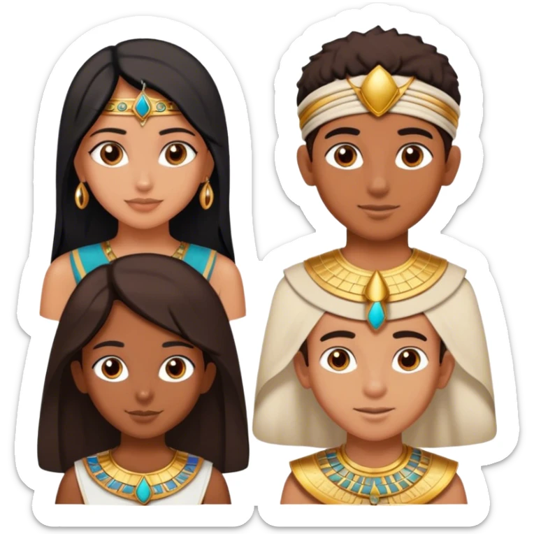5 bestfriends, 1 indian girl, 1 Egyptian boy, persian girl 1 moroccan boy 1 black boy sticker