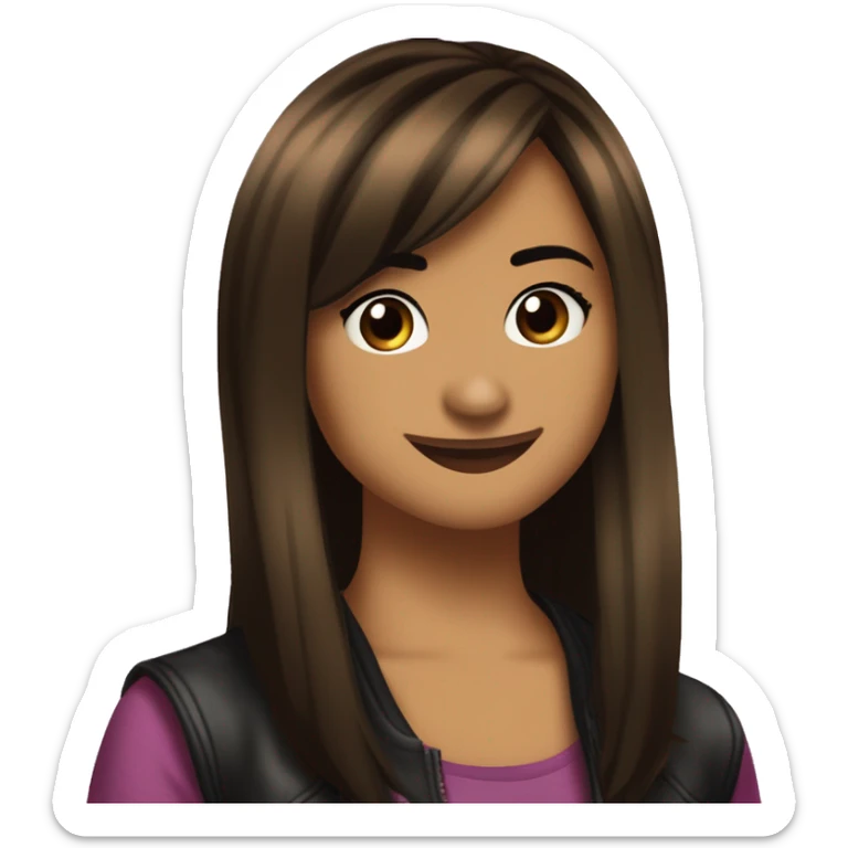 mitchie torres disney channel camp rock demi lovato mitchie torres camp rock straight brown hair camp rock sticker